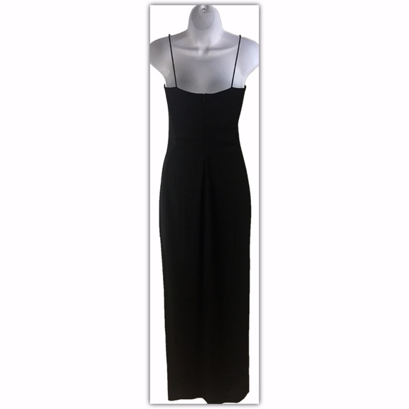 De-Laru Black with Sparkles Spaghetti Strap Gown - Picture 2 of 6